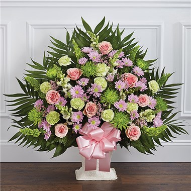 Heartfelt Tribute™ Floor Basket- Pastel